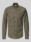Slim fit vrijetijdsoverhemd met knoopsluiting, model 'Oxford'
