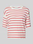 Gebreid shirt met extra brede schouders, model 'Mmorla'