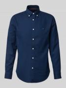 Slim fit vrijetijdsoverhemd van puur katoen