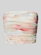 Korte bandeau-top met plooien
