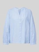 Regular fit blouse met lange mouwen van puur katoen met borduursels