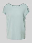 Relaxed fit T-shirt met vaste omslag, model 'MAVA'