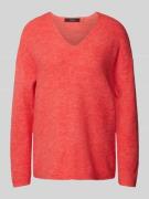 Regular fit gebreide pullover in gemêleerde look, model 'CREWLEFILLE'