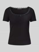 T-shirt met strikdetail, model 'LIA'