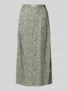 Midi-rok met zijdelingse plooi, model 'WOLAA WATERDROP'
