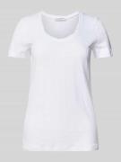 Shaped fit T-shirt van puur katoen