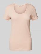 Shaped fit T-shirt van puur katoen