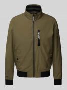 Regular fit outdoorjack met opstaande kraag en contrasterende details