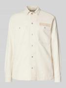 Regular fit overhemdjack met labelbadge, model 'Worker'