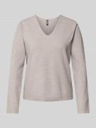 Regular fit gebreide pullover met extra brede schouders, model 'BREE'