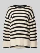 Comfort fit gebreide pullover van zuiver katoen, model 'AVA'