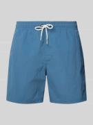Relaxed fit zwembroek met logostitching