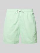 Relaxed fit zwembroek met logostitching