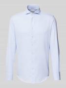 Slim fit zakelijk overhemd met haaikraag, model 'X-Cutaway'