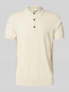 Regular fit poloshirt met elastische boorden