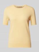 Gebreid shirt van kasjmier met ronde hals