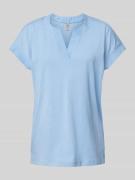 T-shirt met V-hals, model 'DERBY'