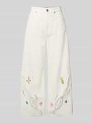 Wide leg jeans met verkort model, model 'LORD'