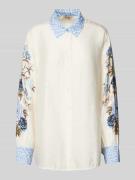 Regular fit overhemdblouse in kreuklook, model 'ABILA SAKU'