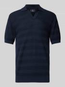 Regular fit poloshirt met V-hals, model 'Polo V Heritage'