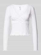 Slim fit shirt met lange mouwen van katoenmix, model 'CARLOTTA'