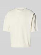 T-shirt in gebreide look met ribboorden