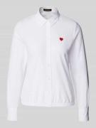 Regular fit blouse met motiefstitching