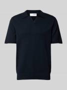 Poloshirt met V-hals, model 'TELLER'