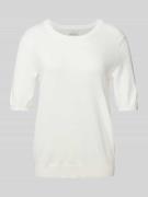 Gebreide pullover met 1/2-mouwen, model 'lizza'