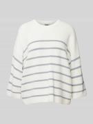 Gebreide pullover met 3/4-mouwen, model 'NILAY'