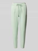 Slim fit bandplooibroek met verkort model, model 'KATE'