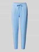 Slim fit bandplooibroek met verkort model, model 'KATE'