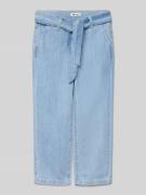 Baggy fit jeans met strikceintuur