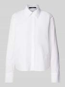 Overhemdblouse met blinde knoopsluiting, model 'Zandrina'