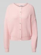 Oversized gebreid jack met knoopsluiting, model 'LENI'