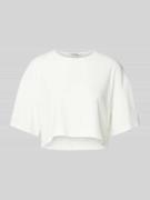Kort T-shirt met ronde hals, model 'ADA'