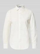 Regular fit blouse met broderie anglaise, model 'Ha44zel'