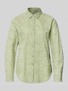 Regular fit blouse met broderie anglaise, model 'Ha44zel'