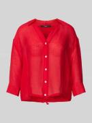Regular fit blouse met 3/4-mouwen