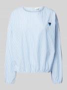 Oversized blouseshirt van puur katoen met geborduurd hart