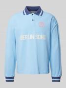 Regular fit poloshirt met labelprint