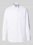 Comfort fit zakelijk overhemd met borstzak