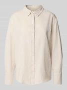 Regular fit overhemdblouse van linnen met doorknoopsluiting