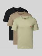 T-shirt van puur katoen in een set van 3 stuks