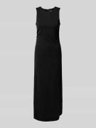 Midi-jurk met ronde hals, model 'IRA'