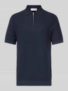 Poloshirt met korte ritssluiting