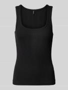 Slim fit tanktop van puur katoen, model 'LISA POINTELLE'