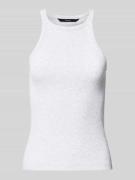 Regular fit tanktop van katoenmix, model 'CHLOE'