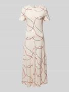 Getailleerde midi-jurk van puur katoen