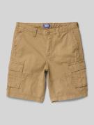 Regular fit korte cargobroek met labelpatch, model 'BOWIE'